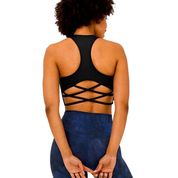 Halara U Neck Racerback crisscross Yoga Sports Bra - Picture 1 of 4